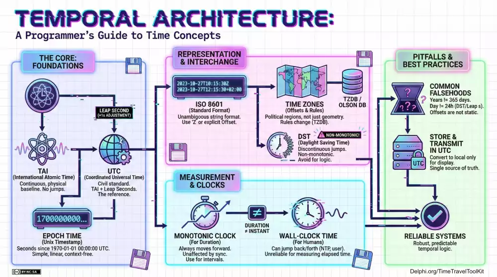 Temporal Architecture - A programmer's guide to Time Concepts - Infographic