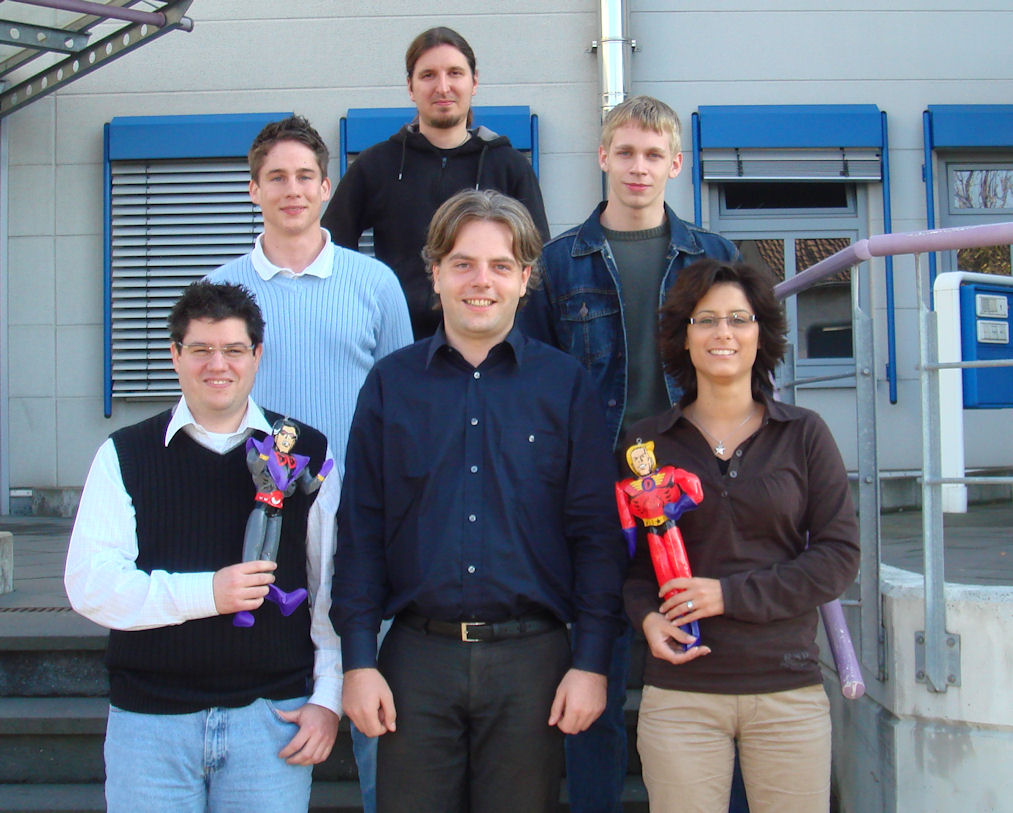 Team Ticare at Vario Software In the front are Sascha, Benjamin and Nedeljka, in the middle are Andreas and Thorsten and in the back is Olaf. (Click for larger)