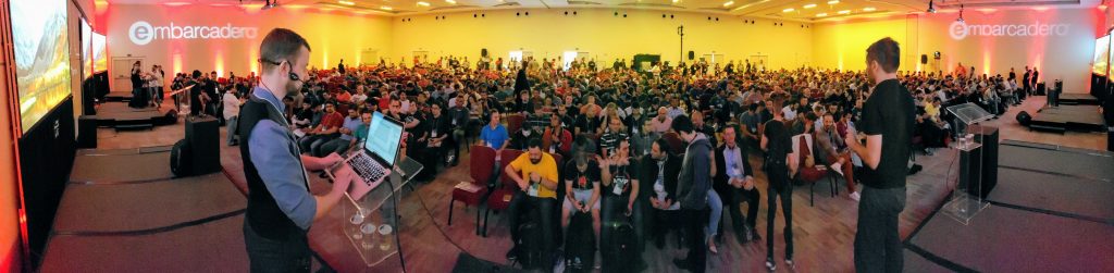 David Millington kicking off the Keynote